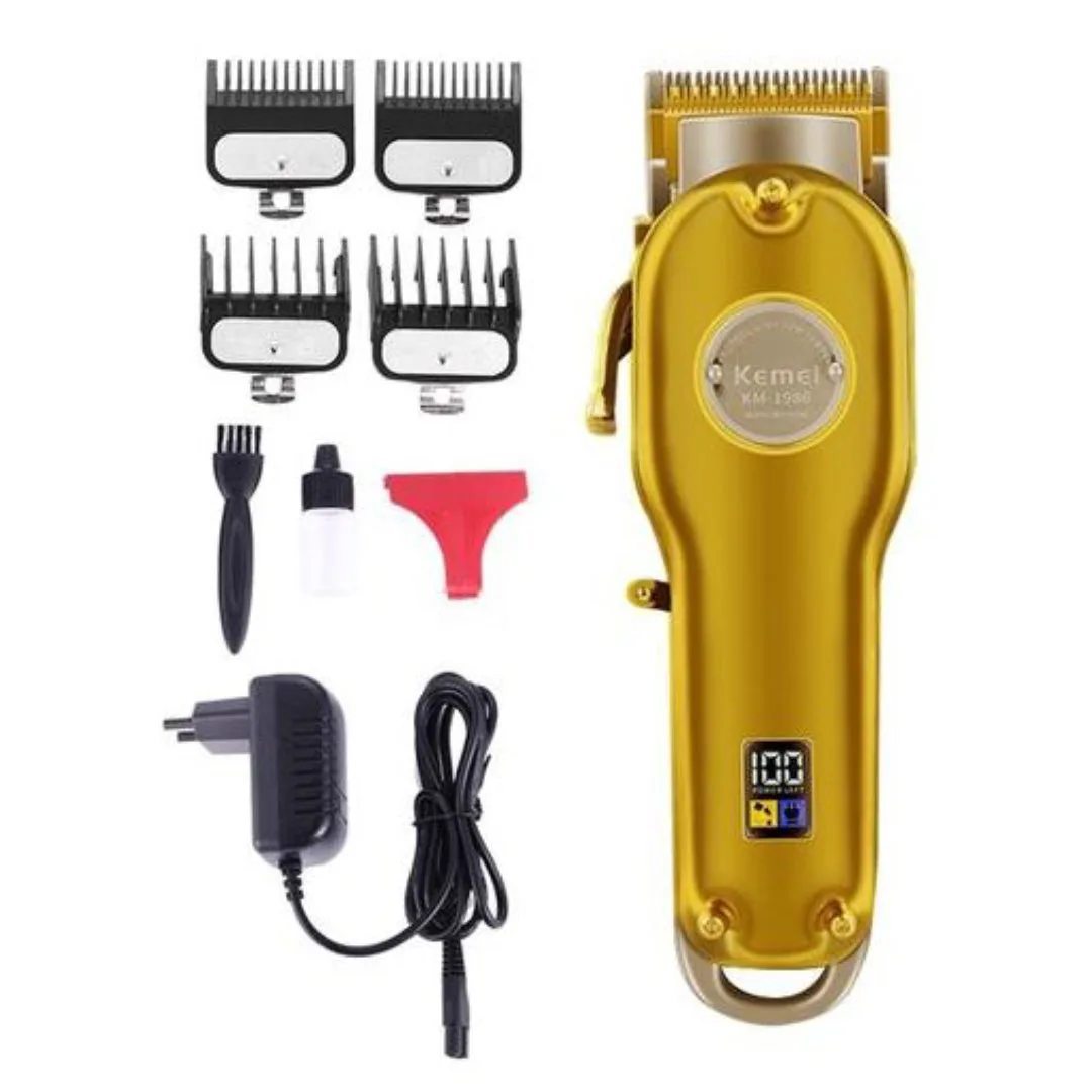 Kemei KM-1986 — Tondeuse à cheveux professionnelle sans fil rechargeable silencieuse — Vue 2