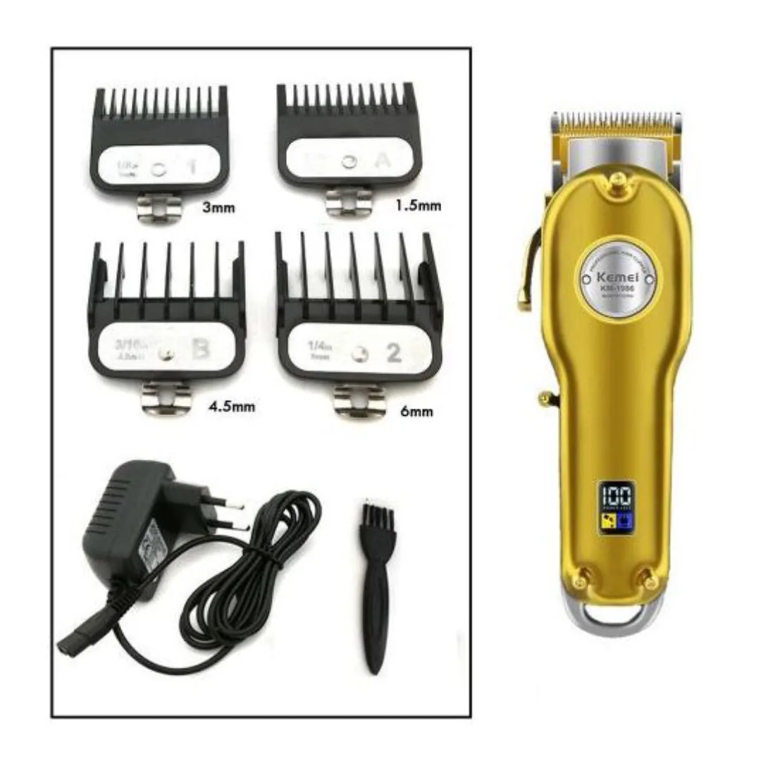 Kemei KM-1986 — Tondeuse à cheveux professionnelle sans fil rechargeable silencieuse — Vue 4