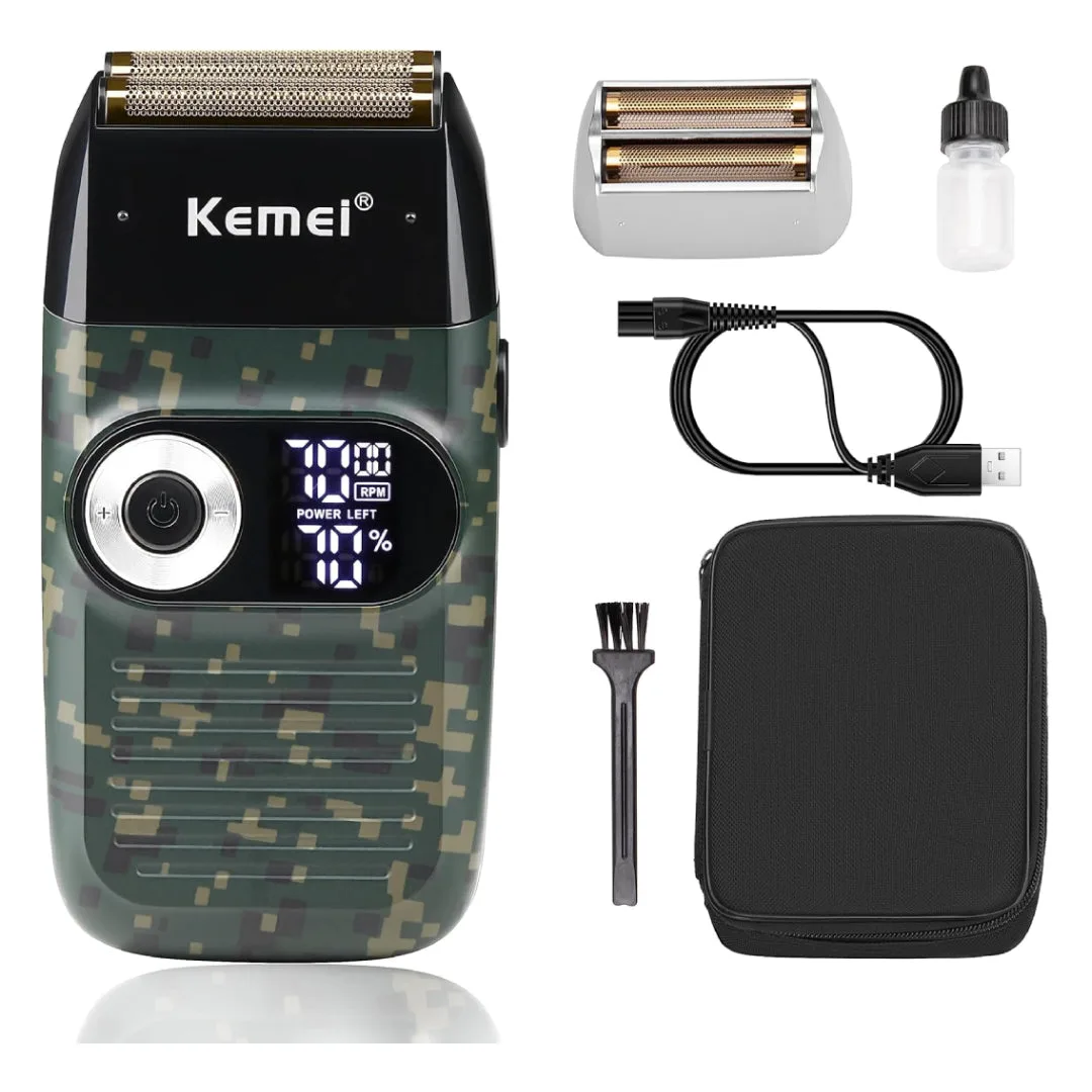 Kemei KM-2027 — Tondeuse Rasoir électrique rechargeable des hommes, Coupe-barbe