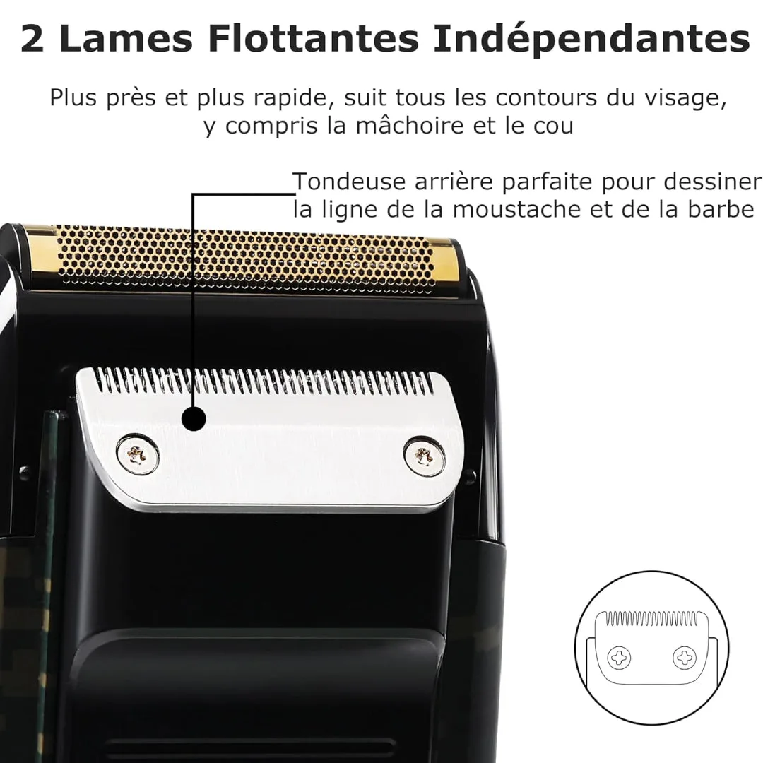 Kemei KM-2027 — Tondeuse Rasoir électrique rechargeable des hommes, Coupe-barbe — Vue 4