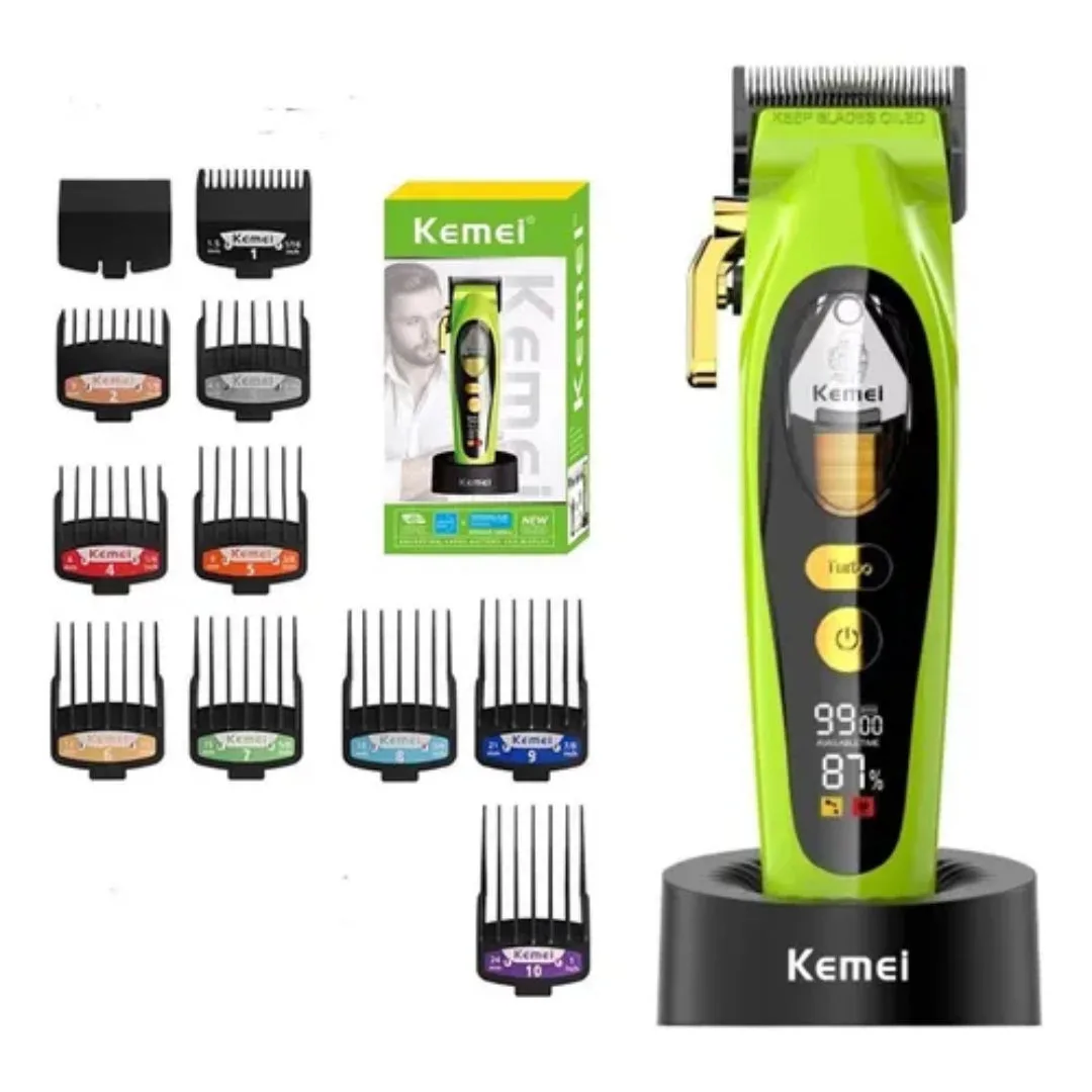 Kemei KM-2035 — Rasoir electrique a grille pour homme double lame flottante pour estomper peau et barbe rechargeable — Vue 2