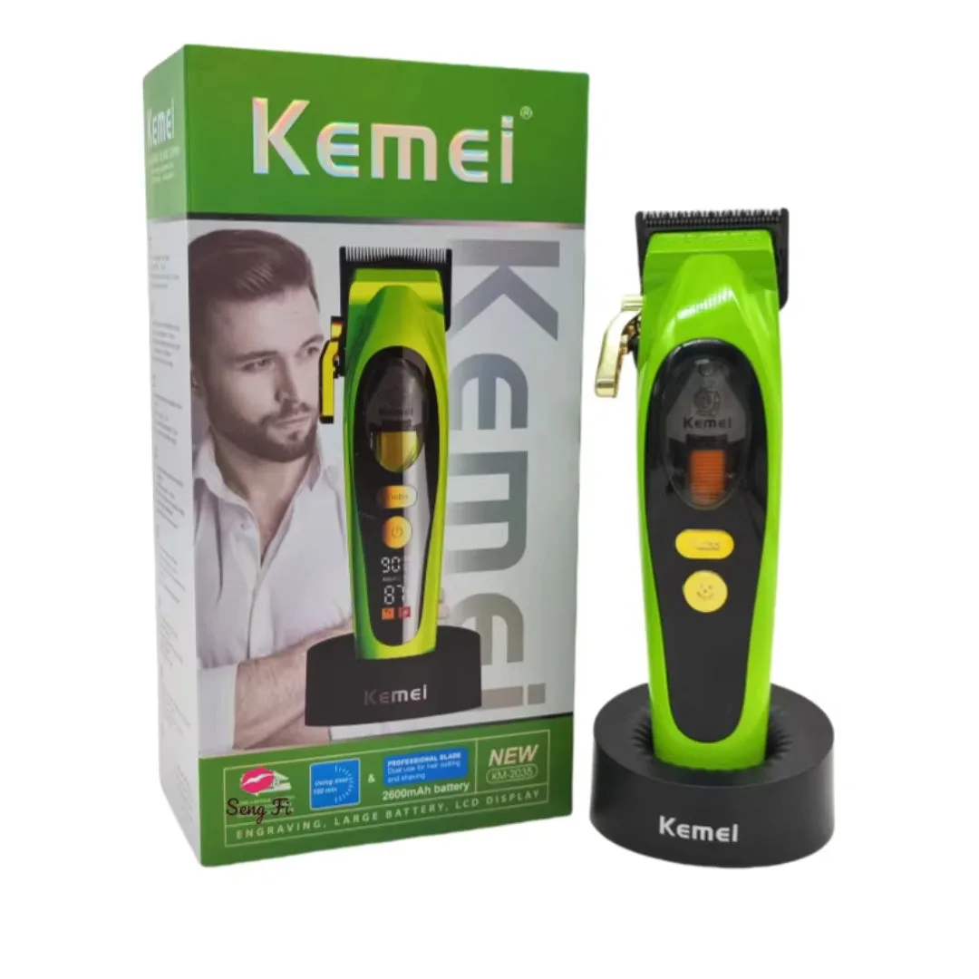 Kemei KM-2035 — Rasoir electrique a grille pour homme double lame flottante pour estomper peau et barbe rechargeable — Vue 3