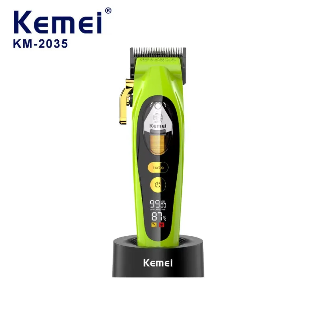 Kemei KM-2035 — Rasoir electrique a grille pour homme double lame flottante pour estomper peau et barbe rechargeable — Vue 4