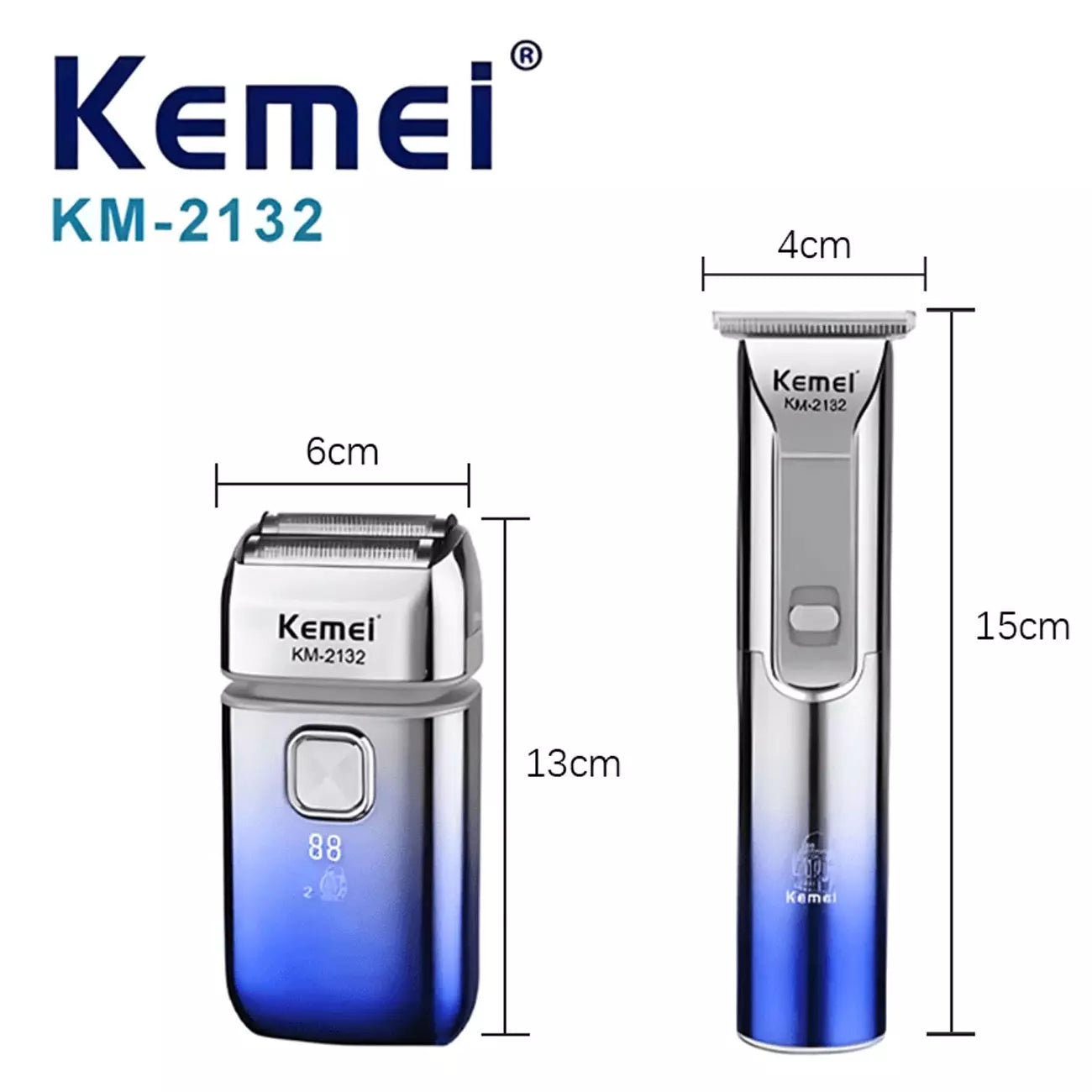Kemei KM-2132 — Ensemble professionnel de tondeuse à cheveux — Vue 3
