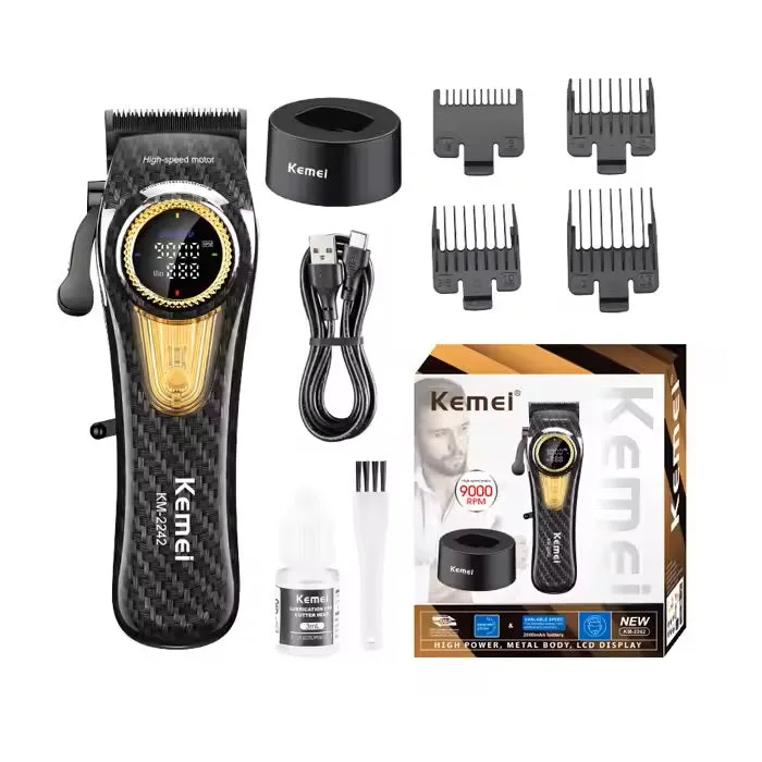 Kemei KM-2242 — Tondeuses à cheveux rechargeables sans fil tondeuse à cheveux