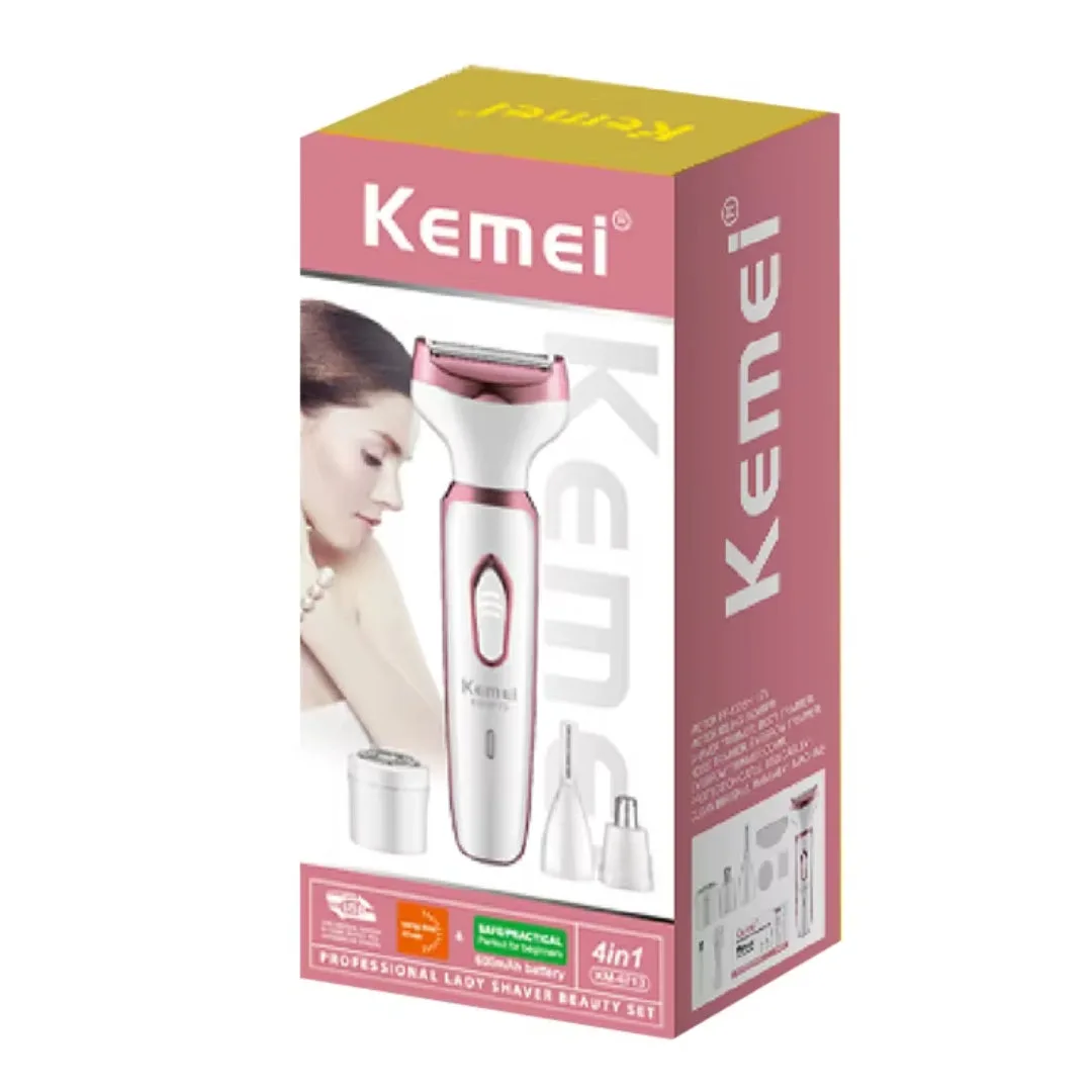 Kemei KM-6713 — Rasoir électrique pour femme, rasoir sans fil indolore — Vue 2