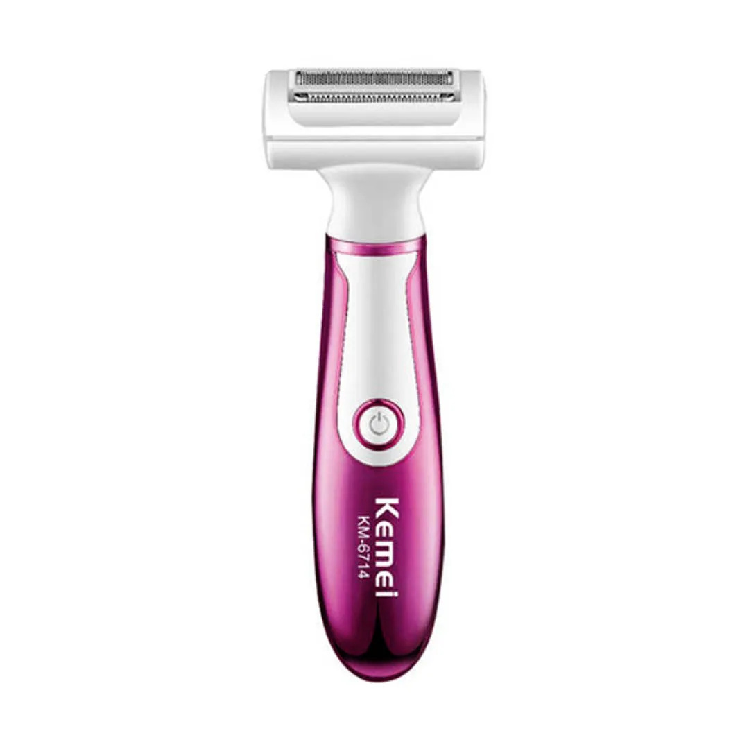 Kemei KM-6714 — Épilateur Rasoir Électrique – Épilation Corporelle USB — Vue 3