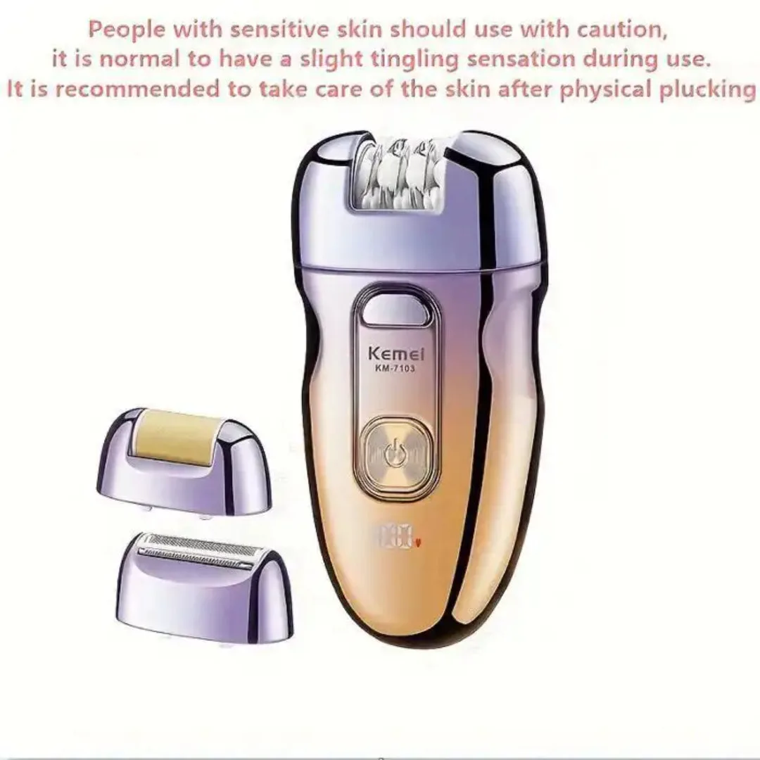 Kemei KM-7103 — Épilateur 3 en 1 – Épilation douce du visage, des jambes et du maillot — Vue 3