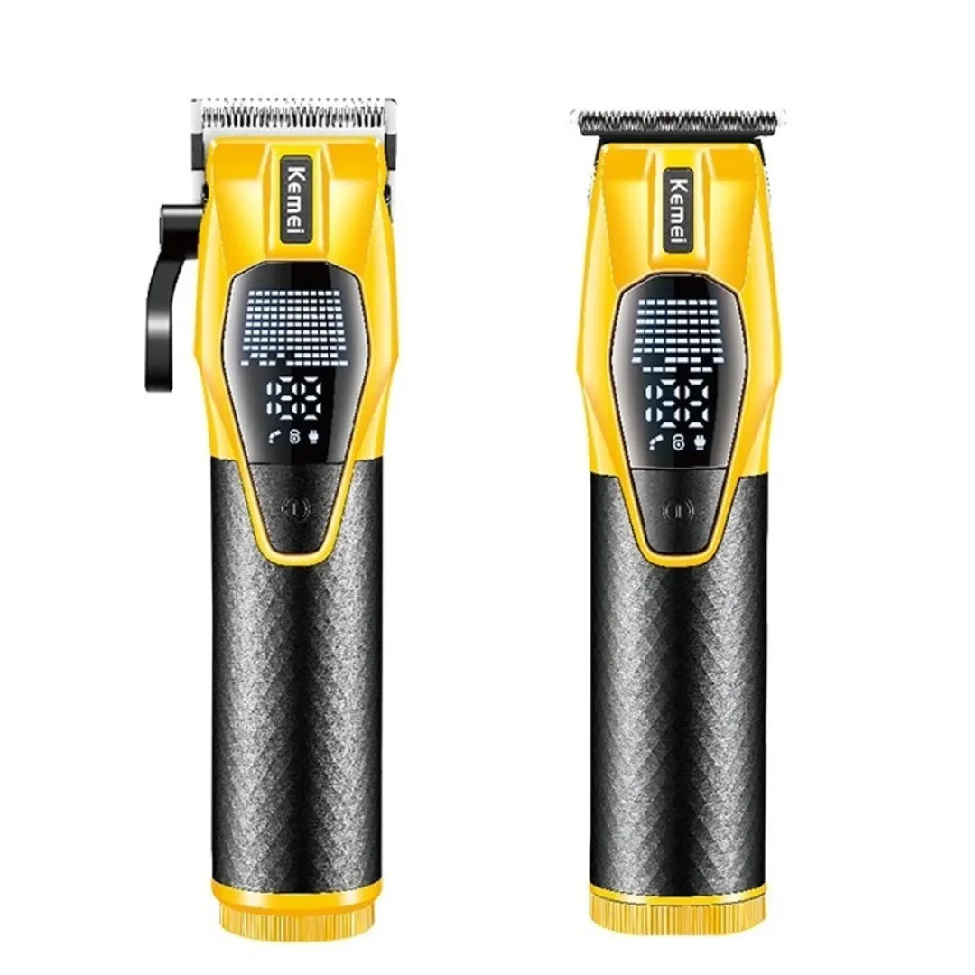 Kemei KM-8561 — Rasoir electrique a grille pour homme double lame flottante pour estomper peau et barbe rechargeable — Vue 3