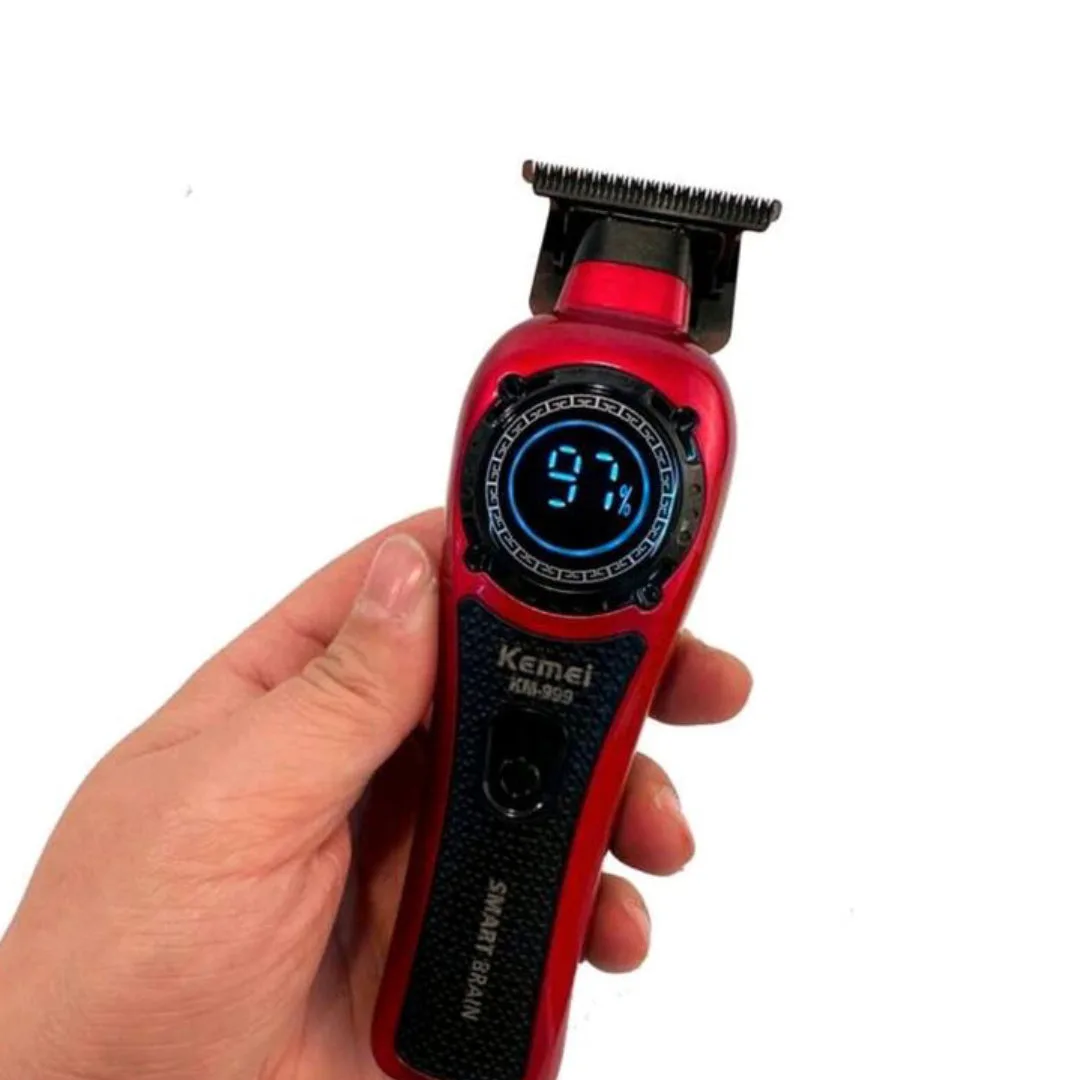 Kemei KM-999 — Tondeuse Pro LED USB 7000RPM 1500mAh — Vue 2