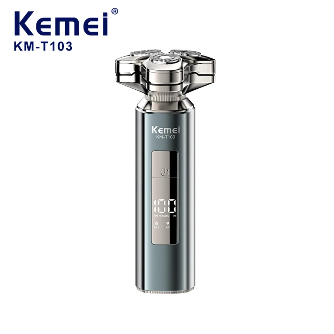 Kemei KM-T103 — Rasoir Électrique, Sécurité Magnétique – Lame Lavable, Portable — Vue 3