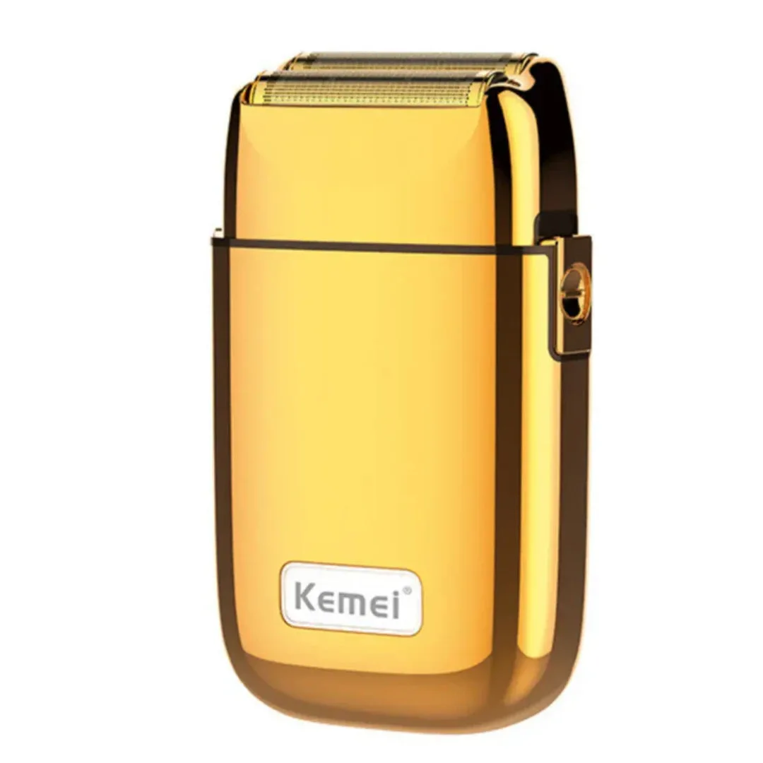 Kemei KM-TX1 — Rasoir électrique rechargeable Avec chargement USB, en métal, pour homme — Vue 4